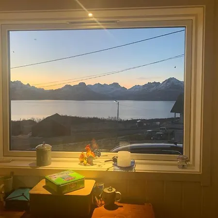 Panoramautsikt Over Eidsfjorden I Vakre Vesteralen Villa *