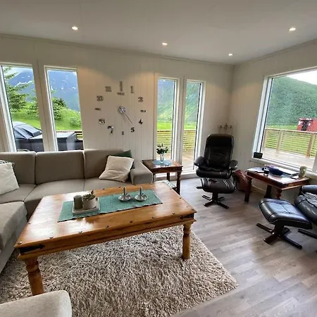Panoramautsikt Over Eidsfjorden I Vakre Vesteralen Stokmarknes